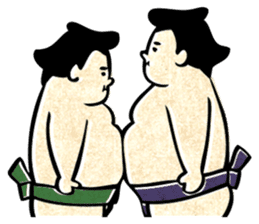 sumo wrestler"yuruizeki" sticker #130548