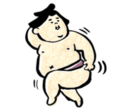 sumo wrestler"yuruizeki" sticker #130551