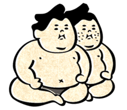sumo wrestler"yuruizeki" sticker #130553
