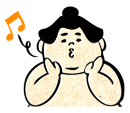 sumo wrestler"yuruizeki" sticker #130556