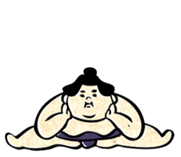 sumo wrestler"yuruizeki" sticker #130558