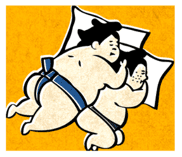 sumo wrestler"yuruizeki" sticker #130560