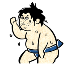 sumo wrestler"yuruizeki" sticker #130561