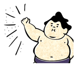 sumo wrestler"yuruizeki" sticker #130568