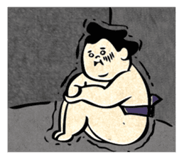 sumo wrestler"yuruizeki" sticker #130569