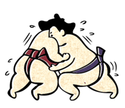 sumo wrestler"yuruizeki" sticker #130573