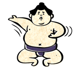 sumo wrestler"yuruizeki" sticker #130576