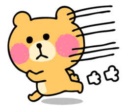 Round Bear sticker #130625