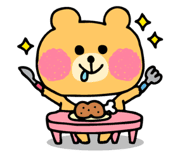 Round Bear sticker #130628