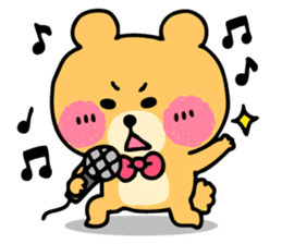 Round Bear sticker #130630