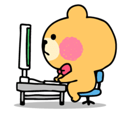 Round Bear sticker #130639