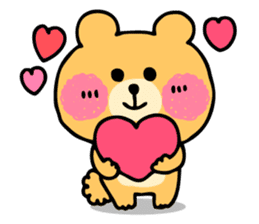 Round Bear sticker #130641