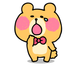 Round Bear sticker #130644