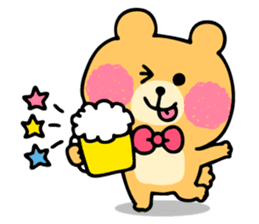 Round Bear sticker #130645