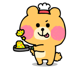 Round Bear sticker #130647