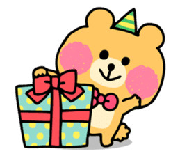 Round Bear sticker #130649