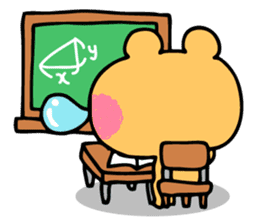 Round Bear sticker #130654