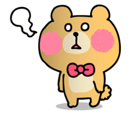 Round Bear sticker #130655