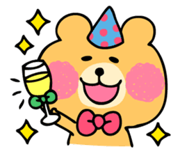 Round Bear sticker #130656