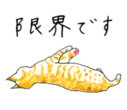 brown tabby cat koto-chan sticker #131165