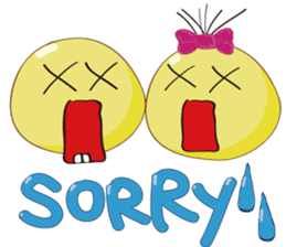 Mr. & Mrs. Yellow sticker #131623