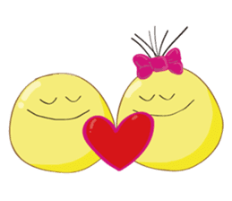 Mr. & Mrs. Yellow sticker #131629