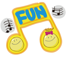 Mr. & Mrs. Yellow sticker #131644