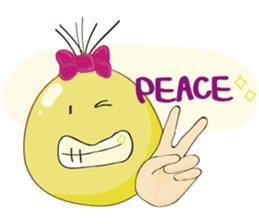 Mr. & Mrs. Yellow sticker #131650