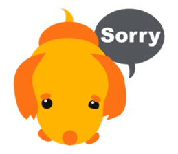 Mix dog Dachshund and Chihuahua "Chisu" sticker #131742