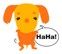 Mix dog Dachshund and Chihuahua "Chisu" sticker #131746