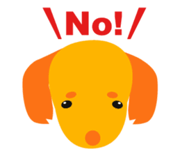 Mix dog Dachshund and Chihuahua "Chisu" sticker #131753