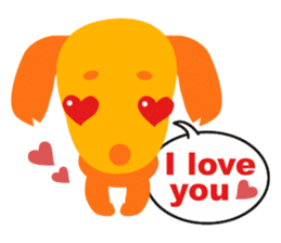 Mix dog Dachshund and Chihuahua "Chisu" sticker #131754
