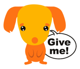Mix dog Dachshund and Chihuahua "Chisu" sticker #131757