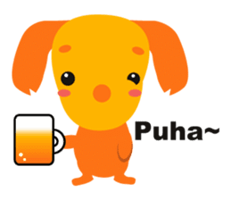 Mix dog Dachshund and Chihuahua "Chisu" sticker #131759