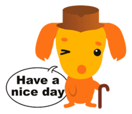 Mix dog Dachshund and Chihuahua "Chisu" sticker #131768