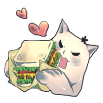cat golem sticker #131909