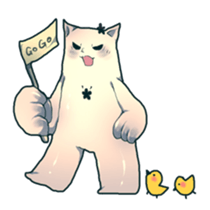 cat golem sticker #131925