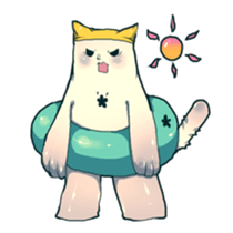 cat golem sticker #131936