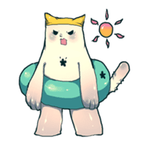 cat golem sticker #131936