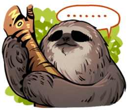 Geek Otaku Sloth sticker #132139