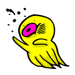He is a yellow octopus KIDAKO
