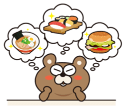 The daily life of Kuma-kuma president sticker #132223