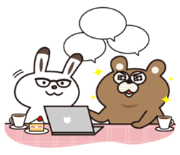 The daily life of Kuma-kuma president sticker #132229