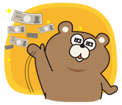 The daily life of Kuma-kuma president sticker #132230