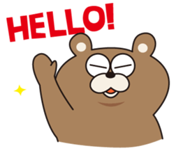 The daily life of Kuma-kuma president sticker #132233