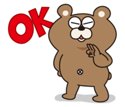The daily life of Kuma-kuma president sticker #132234