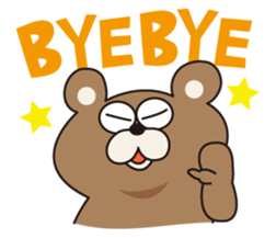 The daily life of Kuma-kuma president sticker #132252