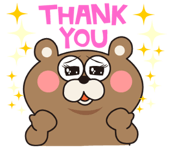 The daily life of Kuma-kuma president sticker #132253