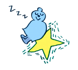 Moopy, as a shooting star. sticker #133003