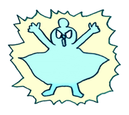 Moopy, as a shooting star. sticker #133011